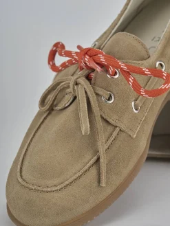 Discount Mocassini tacco 1cm nabuk Donna Mocassini