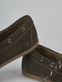 Mocassini tacco 1cm nabuk testa Donna Mocassini