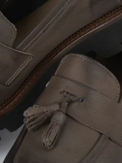 Hot Mocassini tacco 3cm nabuk Donna Mocassini