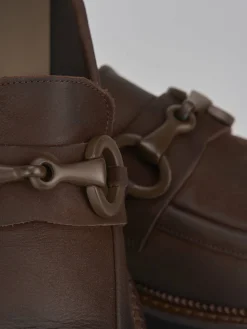 Mocassini tacco 3cm nabuk Donna Mocassini