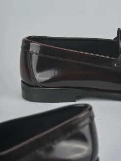 Mocassini tacco 1cm pelle bordo' Donna Mocassini