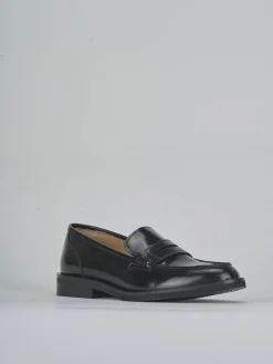 Clearance Mocassini tacco 2cm pelle Donna Mocassini