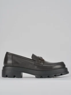 Outlet Mocassini tacco 2cm pelle testa Donna Mocassini