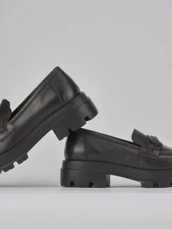 Outlet Mocassini tacco 2cm pelle testa Donna Mocassini