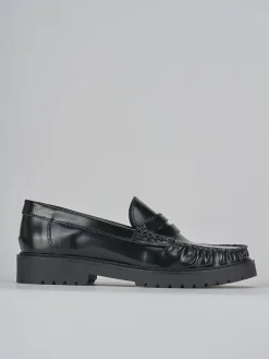 Hot Mocassini tacco 2cm pelle Donna Mocassini