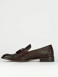 Hot Mocassini tacco 1cm pelle testa Uomo Mocassini