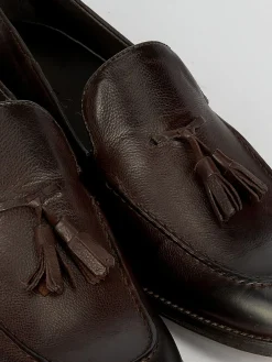 Hot Mocassini tacco 1cm pelle testa Uomo Mocassini