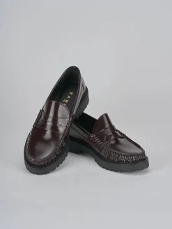 Discount Mocassini tacco 2cm pelle bordo' Donna Mocassini