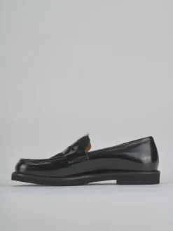 Clearance Mocassini tacco 3cm pelle Donna Mocassini