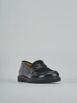 Clearance Mocassini tacco 3cm pelle Donna Mocassini