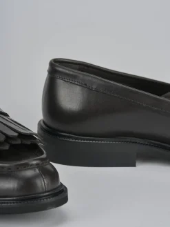 Outlet Mocassini tacco 1cm pelle testa Donna Mocassini