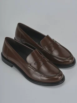 Discount Mocassini tacco 1cm pelle Donna Mocassini