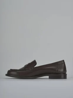 Mocassini tacco 1cm pelle testa Donna Mocassini