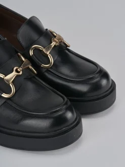 Discount Mocassini tacco 4cm pelle Donna Mocassini