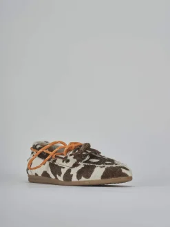 New Mocassini tacco 1cm pelle testa Donna Mocassini