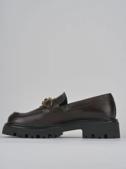 Outlet Mocassini tacco 2cm pelle testa Donna Mocassini