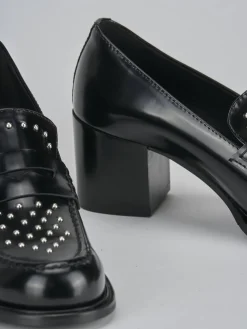 Outlet Mocassini tacco 7cm pelle Donna Mocassini