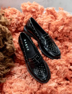 Outlet Mocassini tacco 7cm pelle Donna Mocassini