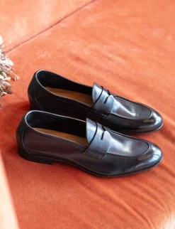 Hot Mocassini tacco 1cm pelle Uomo Mocassini