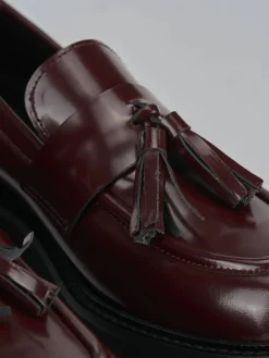 Mocassini tacco 2cm pelle bordo' Donna Mocassini