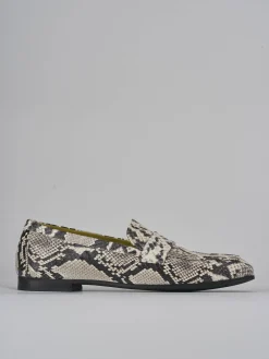 Clearance Mocassini tacco 1cm pelle Donna Mocassini