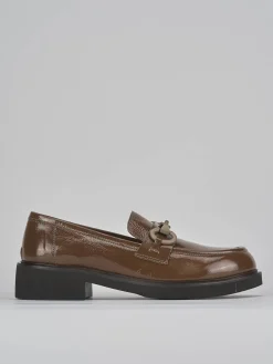 Clearance Mocassini tacco 3cm pelle Donna Mocassini