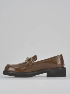 Clearance Mocassini tacco 3cm pelle Donna Mocassini