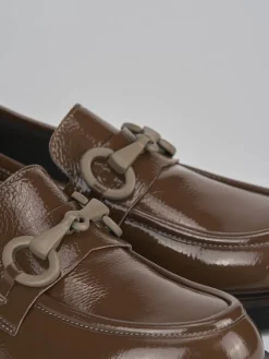 Clearance Mocassini tacco 3cm pelle Donna Mocassini