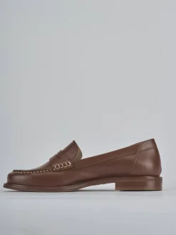 New Mocassini tacco 1cm pelle testa Donna Mocassini