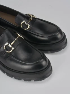 Discount Mocassini tacco 3cm pelle Donna Mocassini