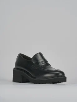 Outlet Mocassini tacco 5cm pelle Donna Mocassini