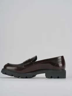 New Mocassini tacco 2cm pelle testa Donna Mocassini