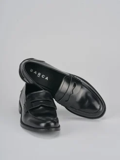 Clearance Mocassini tacco 1cm pelle Donna Mocassini