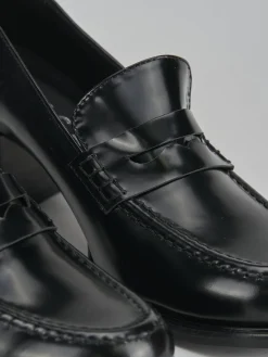 Hot Mocassini tacco 7cm pelle Donna Mocassini