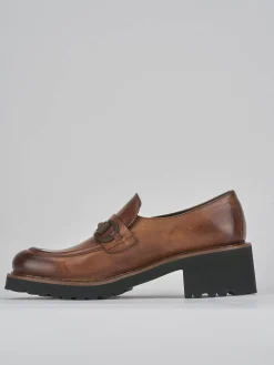 Discount Mocassini tacco 5cm pelle Donna Mocassini