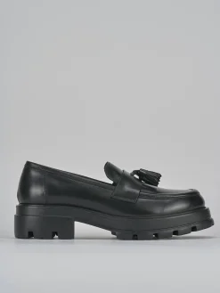 Clearance Mocassini tacco 3cm pelle Donna Mocassini