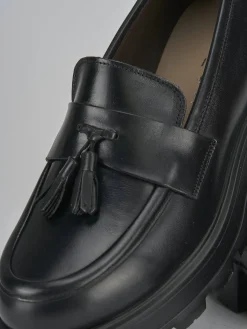 Clearance Mocassini tacco 3cm pelle Donna Mocassini