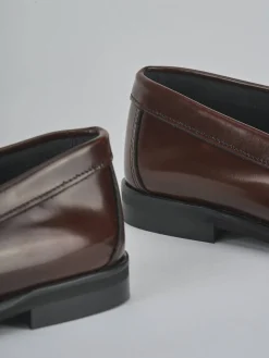 Hot Mocassini tacco 1cm pelle Donna Mocassini