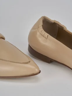 Hot Mocassini tacco 1cm pelle Donna Mocassini