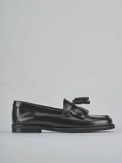 New Mocassini tacco 1cm pelle bordo' Donna Mocassini