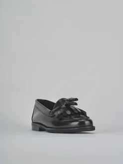 New Mocassini tacco 1cm pelle bordo' Donna Mocassini