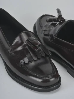 New Mocassini tacco 1cm pelle bordo' Donna Mocassini