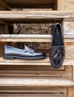 New Mocassini tacco 1cm pelle bordo' Donna Mocassini