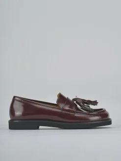 Hot Mocassini tacco 3cm pelle bordo' Donna Mocassini