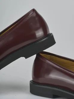 Hot Mocassini tacco 3cm pelle bordo' Donna Mocassini