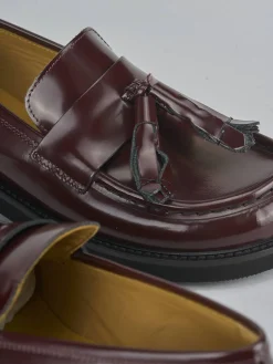 Hot Mocassini tacco 3cm pelle bordo' Donna Mocassini