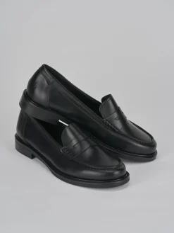 Clearance Mocassini tacco 2cm pelle Donna Mocassini