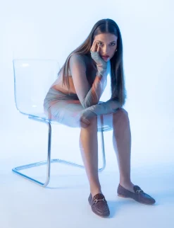 New Mocassini tacco 1cm pelle Donna Mocassini