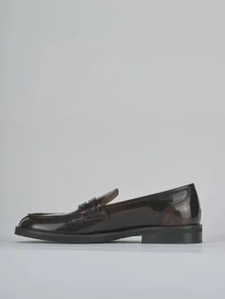 Clearance Mocassini tacco 2cm pelle testa Donna Mocassini