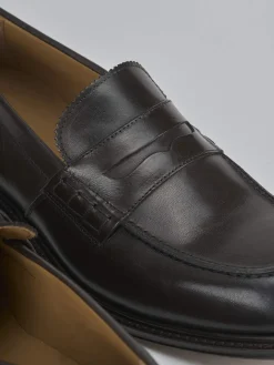 Hot Mocassini tacco 1cm pelle testa Uomo Mocassini